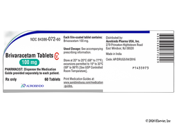 Brivaracetam Coupon - Brivaracetam 100mg of  tablet