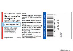 Deferoxamine Coupon - Deferoxamine 500mg of  vial