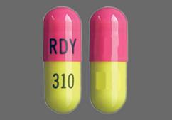 Yellow And Pink Rdy 310 - Nizatidine 150mg Capsule