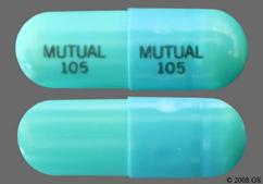 Blue Mutual 105 Mutual 105 - Doxycycline Hyclate 100mg Capsule