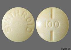 Yellow Round Synthroid And 100 - Synthroid 100mcg Tablet