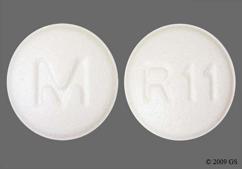 White Round M And R11 - Risperidone 1mg Tablet
