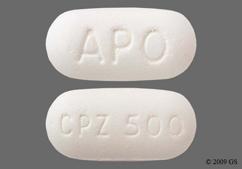 White Oblong Cpz 500 And Apo - Cefprozil 500mg Tablet