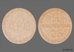 Orange Round H 25 And Apo - Hydrochlorothiazide 25mg Tablet