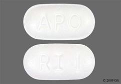 White Oblong Ri 1 And Apo - Risperidone 1mg Tablet