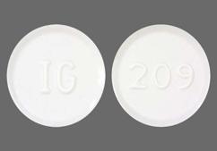 White Round 209 And Ig - Terbinafine Hydrochloride 250mg Tablet