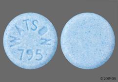 Blue Round Watson 795 - Dicyclomine Hydrochloride 20mg Tablet