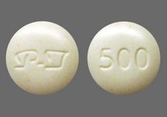 White Round P-T And 500 - Neomycin Sulfate 500mg Tablet