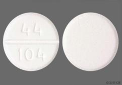 White Round 44 104 - Select Brand Pain Reliever 325mg Tablet