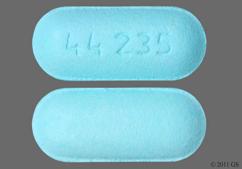 Blue Oblong 44 235 - Walgreens Acetaminophen PM Extra Strength 500mg-25mg Caplet