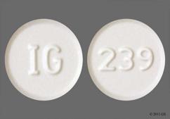 White Round 239 And Ig - Amlodipine Besylate 10mg Tablet