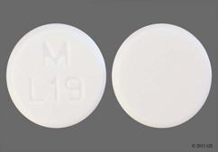 White Round M L19 - Lovastatin 10mg Tablet