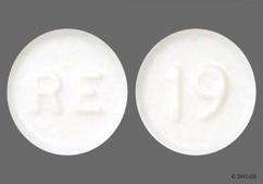 White Round 19 And Re - Atenolol 25mg Tablet