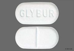 Blue Oblong Glybur And 364 364 - Glyburide 5mg Tablet