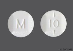 White Round 10 And M - Methylphenidate Hydrochloride 10mg Tablet