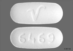 White Oblong 6469 And V - Zolpidem Tartrate 10mg Tablet