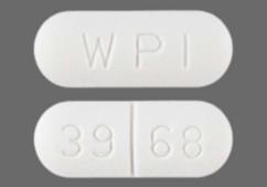 White Oblong 39 68 And Wpi - Chlorzoxazone 500mg Tablet