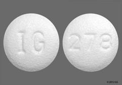 White Round Ig And 278 - Topiramate 25mg Tablet