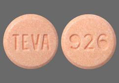 Peach Round Teva, 93, And 926 - Lovastatin 10mg Tablet