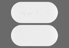 White Oblong Ww928 - Ciprofloxacin Hydrochloride 500mg Tablet