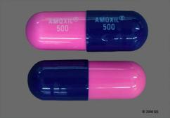 Blue And Pink Amoxil 500 Amoxil 500 - Amoxicillin 500mg Capsule