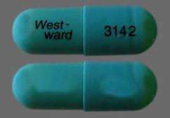 Blue West-Ward 3142 - Doxycycline Hyclate 100mg Capsule