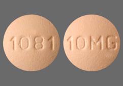 Brown Round 1081 And 10 Mg - Montelukast Sodium 10mg Tablet