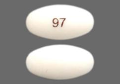 White Oval 97 - Pantoprazole Sodium 40mg Delayed-Release Tablet