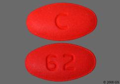 Red Oblong 62 And C - Cefpodoxime Proxetil 200mg Tablet