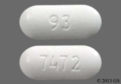 White Oblong 7472 And 93 - Rizatriptan Benzoate 10mg Tablet