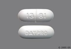 White Oblong Daypro And 13 81 - Oxaprozin 600mg Tablet