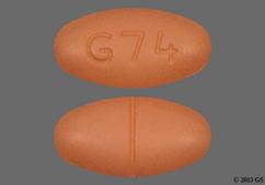 Brown Oval G74 - Verapamil Hydrochloride 240mg Extended-Release Tablet