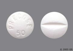 White Round Precose 50 - Acarbose 50mg Tablet