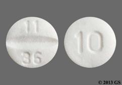 White Round 10 And 11 36 - Escitalopram 10mg Tablet