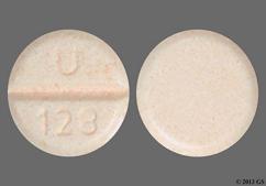 Orange Round U 128 - Hydrochlorothiazide 25mg Tablet