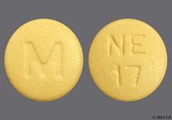 Yellow Round M And Ne 17 - Nisoldipine 17mg Extended-Release Tablet