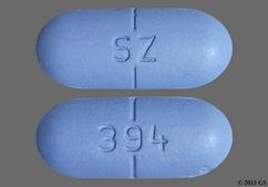 Blue Oblong 394 And Sz - Valacyclovir Hydrochloride 1g Tablet