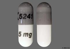 Gray And White Logo 5241 0.5 Mg - Anagrelide Hydrochloride 0.5mg Capsule