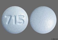 Blue Round 715 - Finasteride 5mg Tablet