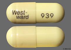 Beige West-Ward 939 - Amoxicillin 500mg Capsule