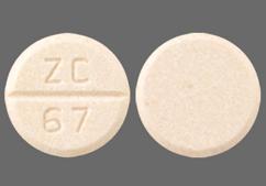 Peach Round Zc 67 - Venlafaxine Hydrochloride 75mg Tablet