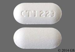 White Oblong Cti 223 - Ciprofloxacin Hydrochloride 500mg Tablet