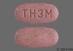 White And Red Oblong Th3M - Telmisartan / Hydrochlorothiazide 80mg-25mg Tablet