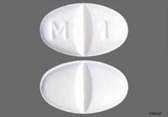 White Oval M 1 - Metoprolol Succinate 25mg Extended-Release Tablet