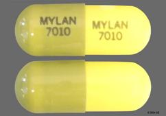 Green And Yellow Mylan 7010 Mylan 7010 - Loxapine Succinate 10mg Capsule