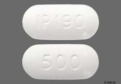 White Oblong 500 And Ip 190 - Naproxen 500mg Tablet