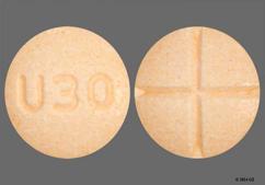Orange Round U30 - Amphetamine / Dextroamphetamine Salts 20mg Tablet