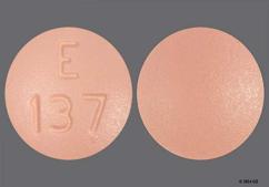 Pink Round E 137 - Felodipine 5mg Extended-Release Tablet