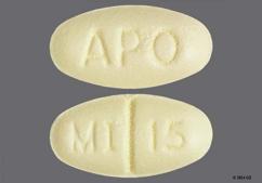 Yellow Oval Mi 15 And Apo - Mirtazapine 15mg Tablet