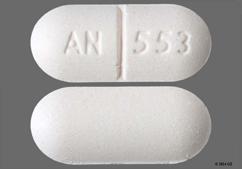 Pink Oblong An 553 - Metaxalone 800mg Tablet